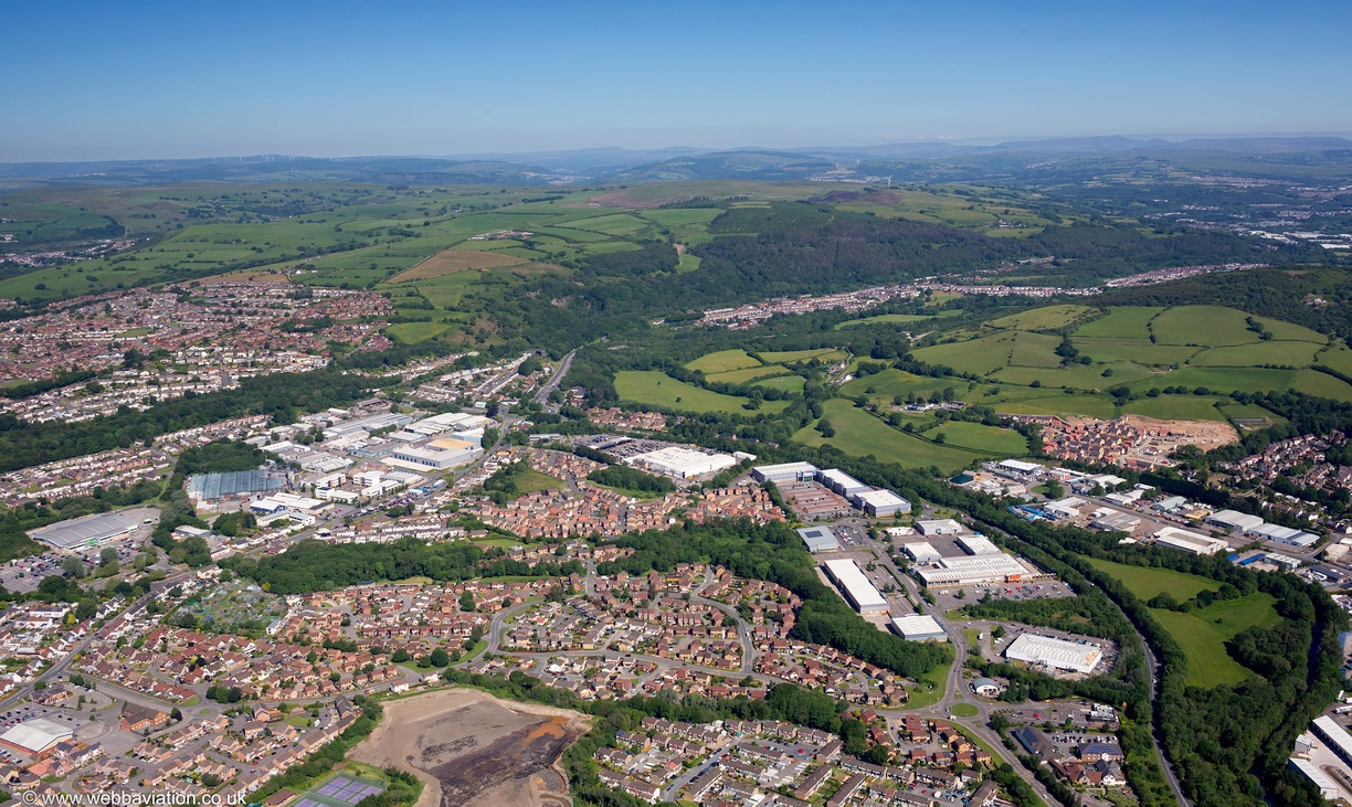 Bedwas House Industrial Estate, Caerphilly, CF83  aerial photograph