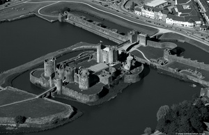 Caerphilly Castle  aerial photograph