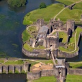 Caerphilly Castle aerial photograph