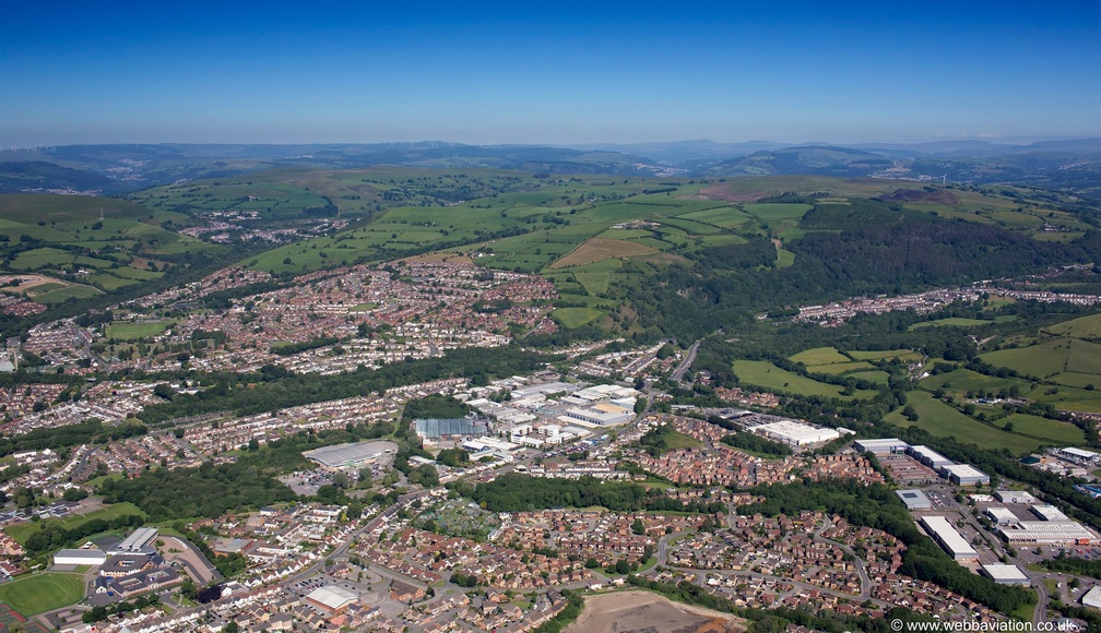 Pontygwindy Industrial Estate, Caerphilly, CF83  aerial photograph