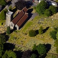 St Martin's Church, Caerphilly aerial photograph