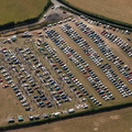 car boot sale in  Abergavenny from the air