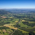 Llanover looking along the A4091 towards Abergavenny   aerial photo