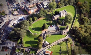 Abergavenny  (Y Fenni ) Monmouthshire Wales   aerial photograph