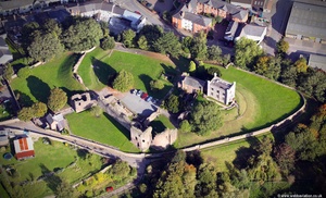 Abergavenny Castle aerial photo