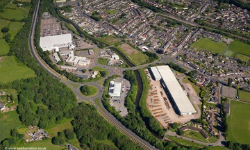 Pontymister Industrial Estate, Newport, Gwent, Wales NP11 aerial photograph