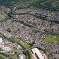 Pontymister & Risca, Newport, Gwent, Wales NP11 aerial photograph