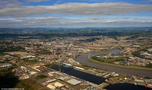 Newport, Gwent, Wales NP20 aerial photograph