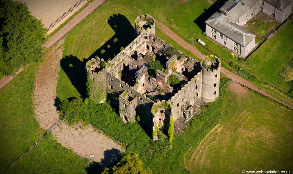 Ruperra Castle  aerial photograph