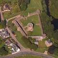 Skenfrith Castle  aerial photo