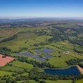 Cwrt Henllys Solar Farm Cwmbran, aerial photograph