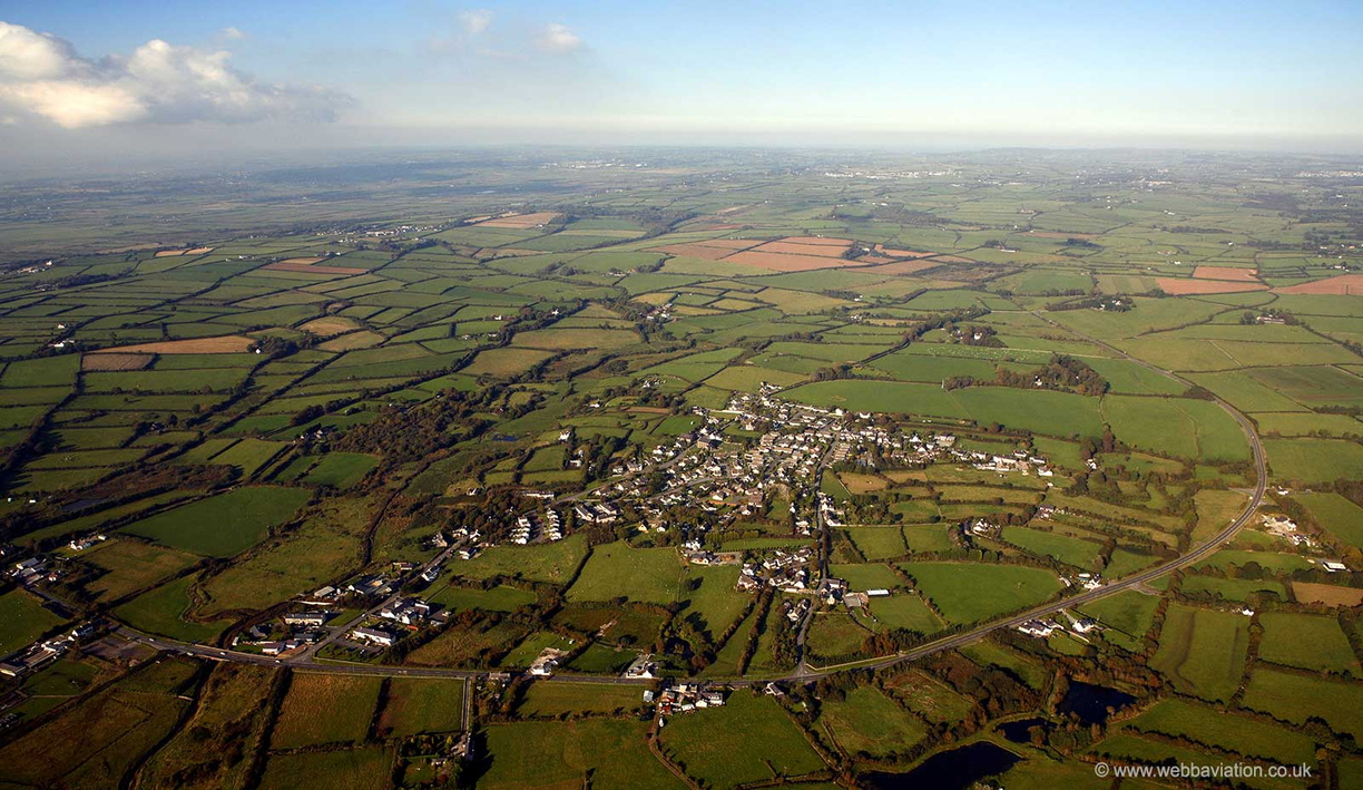 Dwyran  Anglesey  aerial photograph