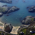 Trearddur Bay Anglesey  aerial photograph