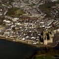 Caernarfon Wales aerial photograph 