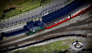 Ffestiniog Railway from the air