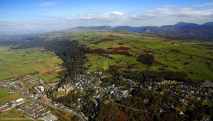 Harlech Wales aerial photograph 