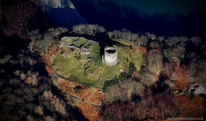 Dolbadarn Castle Llanberis Pass Wales from the air 