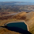 Marchlyn Mawr , upper reservoir  of theElectric Mountain Dinorwig hydroelectric  power station   from the air 