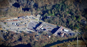 National Slate Museum  Llanberis from the air 