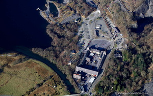 National Slate Museum  Llanberis from the air 