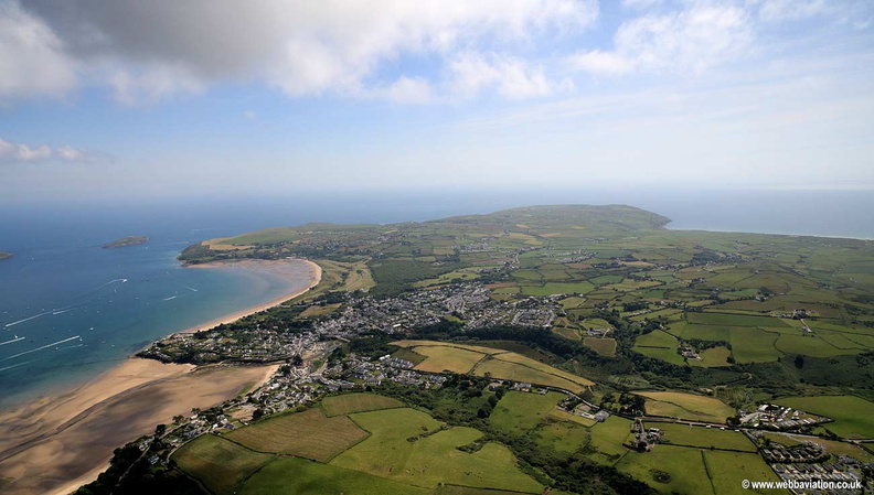 Abersoch  on the Llŷn  Peninsiula North Wales  aerial photograph