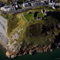 Criccieth Castle North Wales aerial photograph 