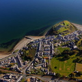 Criccieth Llyn Peninsula  Wales  from the air 