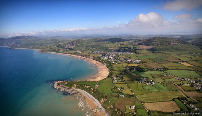 Nefyn on the Lleyn Peninsiula  North Wales aerial photograph