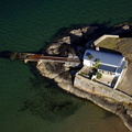 old lifeboat station Abersoch  Llyn Peninsula  Wales  from the air 