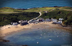 Porth Dinllaen on the Llŷn  Peninsiula North Wales  aerial photograph
