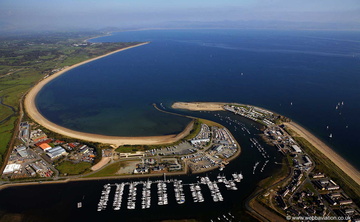 Pwllheli Wales  from the air 