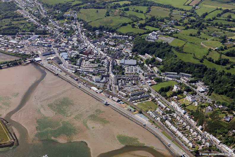Pwllheli  on the Llŷn Peninsiula North Wales  aerial photograph