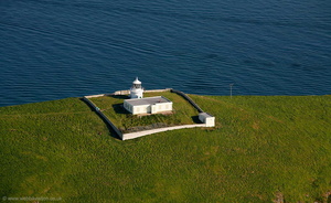 Saint Tudwal's Islands  Lighthouse  Wales  from the air 