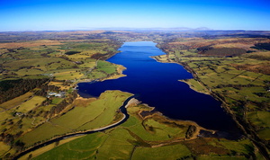 Lake Bala ( Llyn Tegid ) aerial photograph 