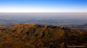 Tal y Fan,  Carneddau mountains North Wales aerial photograph 