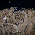  summit of Mount Snowdon  Wales UK, Wales from the air