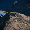  the summit of Mount Snowdon Wales  from the air