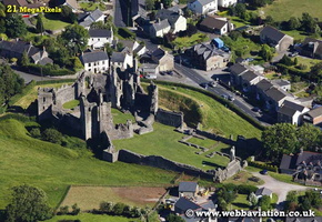 Coity Castle  Wales aerial photograph 