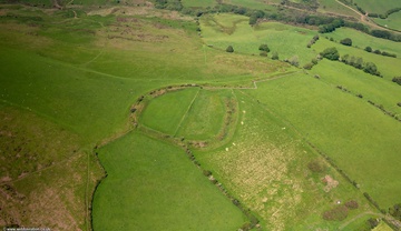 Coedcae Gaer Hillfort from the air