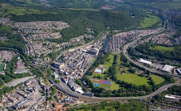 Pontypridd aerial photograph