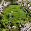 Builth Castle from the air