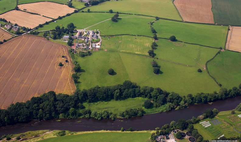 Clyro Roman fort from the air