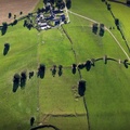 Clyro Roman fort from the air