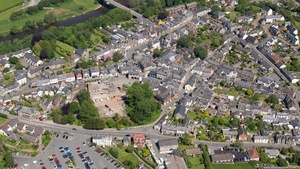 Hay-on-Wye from the air