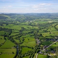 Heart of Wales railway line from the air