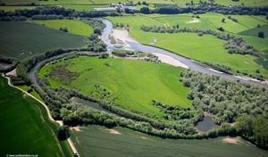Oxbow Lake on the River Wye from the air