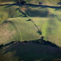 enigmatic archeology in Powys  Wales from the air