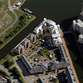 Adventurers Quay, Cardiff Bay, CF10. aerial photograph