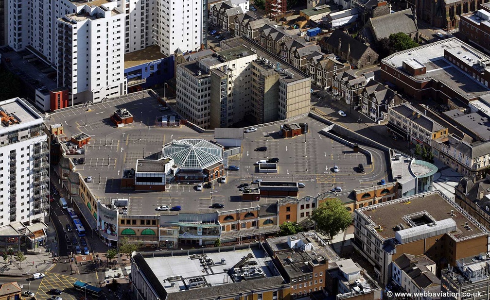 Capitol Centre Cardiff, aerial photograph