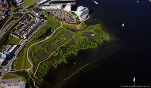 Cardiff Bay Wetlands Reserve  aerial photograph